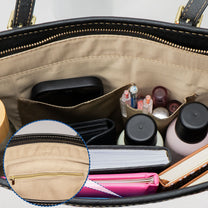 In A World Full Of Grandmas - Personalized Leather Tote Bag