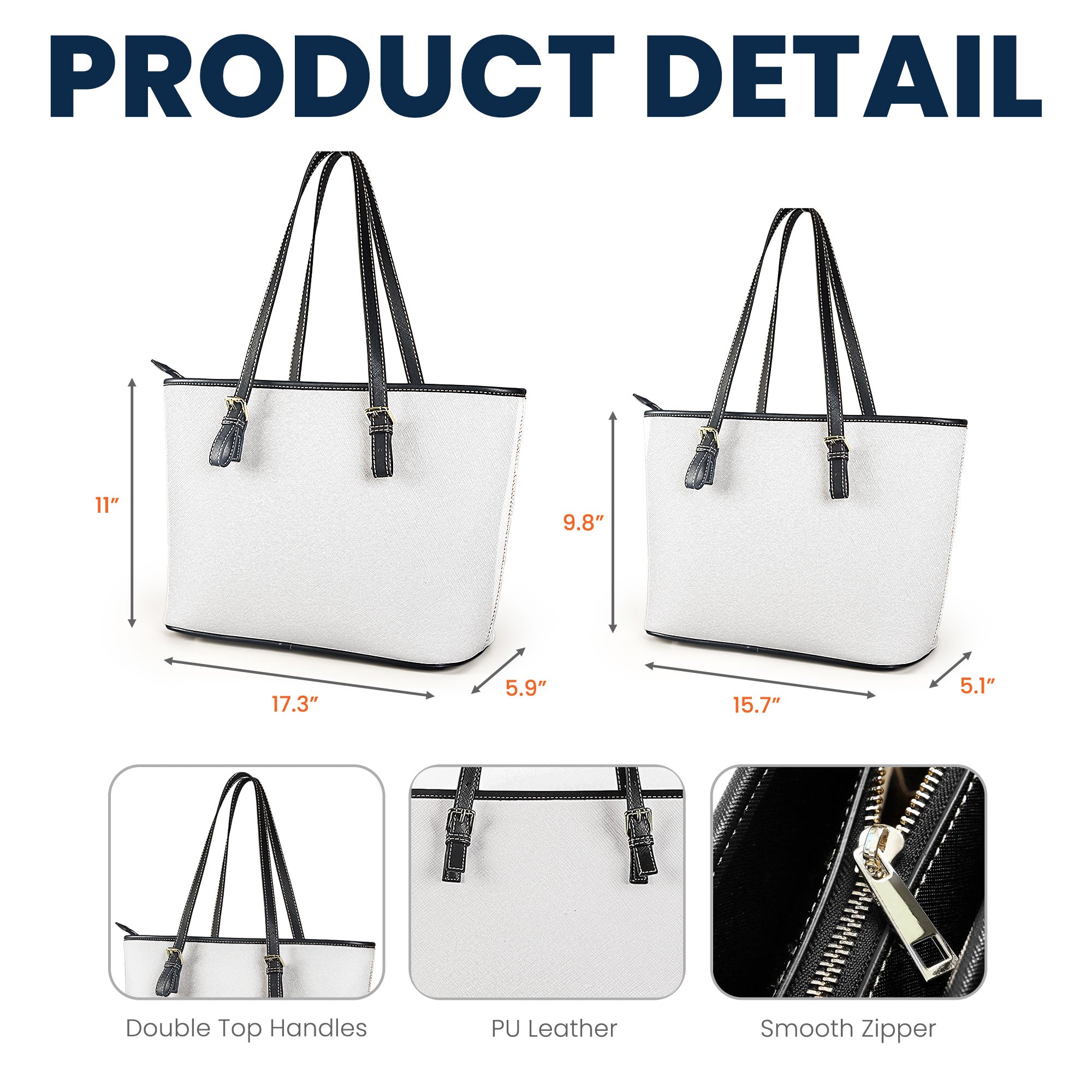 In A World Full Of Grandmas - Personalized Leather Tote Bag
