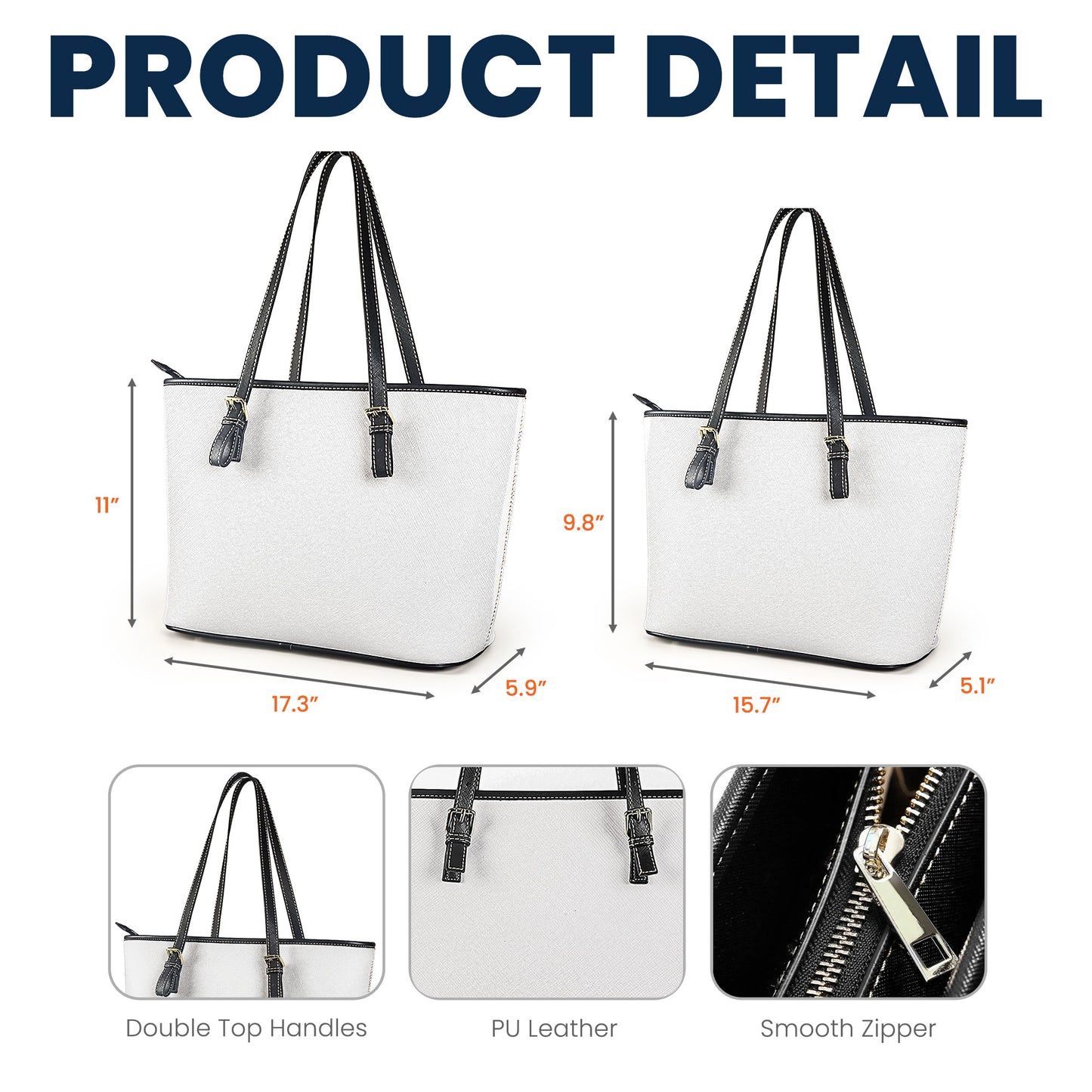 In A World Full Of Grandmas - Personalized Leather Tote Bag