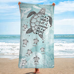 In A World Full Of Grandmas - Personalized Quick-Dry Beach Towel