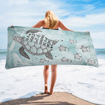 In A World Full Of Grandmas - Personalized Quick-Dry Beach Towel