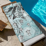 In A World Full Of Grandmas - Personalized Quick-Dry Beach Towel