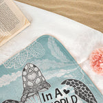 In A World Full Of Grandmas - Personalized Quick-Dry Beach Towel