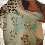 In A World Full Of Grandmas - Personalized Quick-Dry Beach Towel