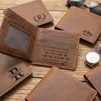 In Case I Don't Say It Enough, Here's A Wallet To Remind You - Naughty Spicy Gift For Him - Personalized Leather Wallet