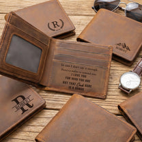 In Case I Don't Say It Enough, Here's A Wallet To Remind You - Naughty Spicy Gift For Him - Personalized Leather Wallet