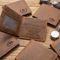 In Case I Don't Say It Enough, Here's A Wallet To Remind You - Naughty Spicy Gift For Him - Personalized Leather Wallet