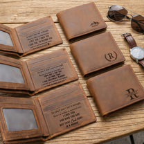 In Case I Don't Say It Enough, Here's A Wallet To Remind You - Naughty Spicy Gift For Him - Personalized Leather Wallet