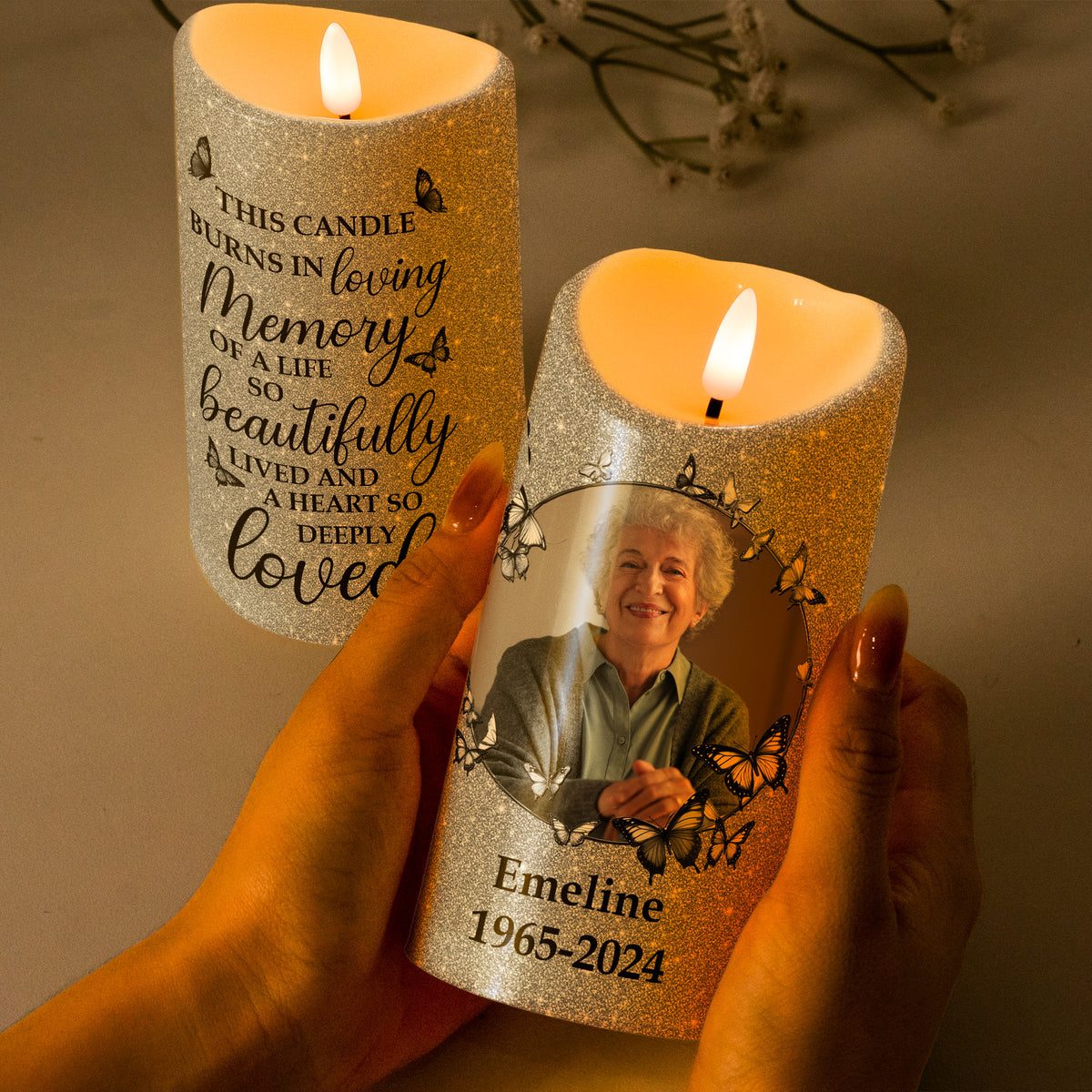 Life Memory In Loving Memory Of A Life So Beautifully Lived - Personalized Photo L ...