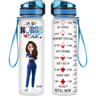 In My Nurse Era - Personalized Water Bottle With Time Marker