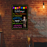 In This Classroom Adventure Never Ends - Personalized Metal Sign