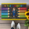 In This Classroom We Are A Team - Personalized Doormat