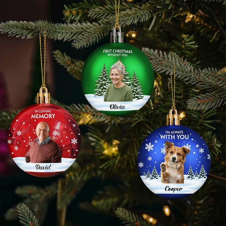In-Loving-Memorial-First-Christmas-Without-You-Custom-Photo-Personalized-Ornament-1