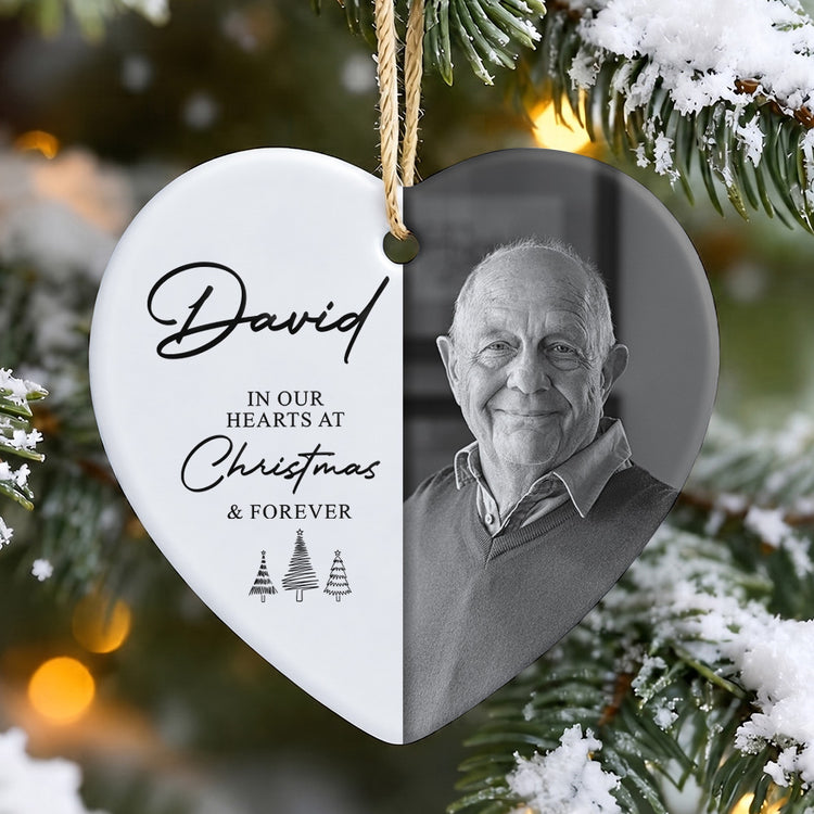 In-Our-Heart-At-Christmas-&-Forever-Custom-Photo-Christmas-Gifts-Personalized-Ornament-1