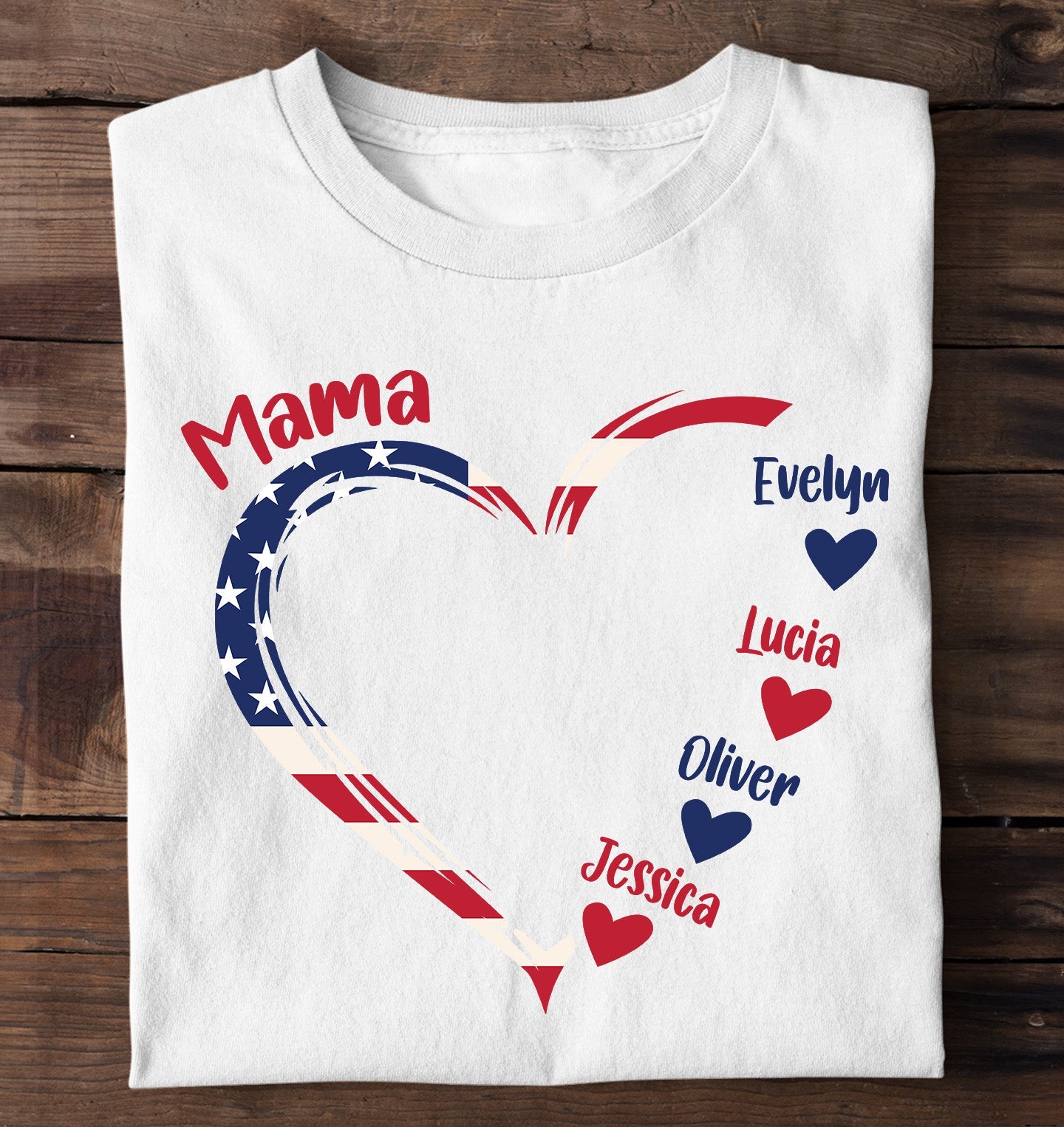 Independence Day 4th Of July Family American Flag - Personalized Shirt