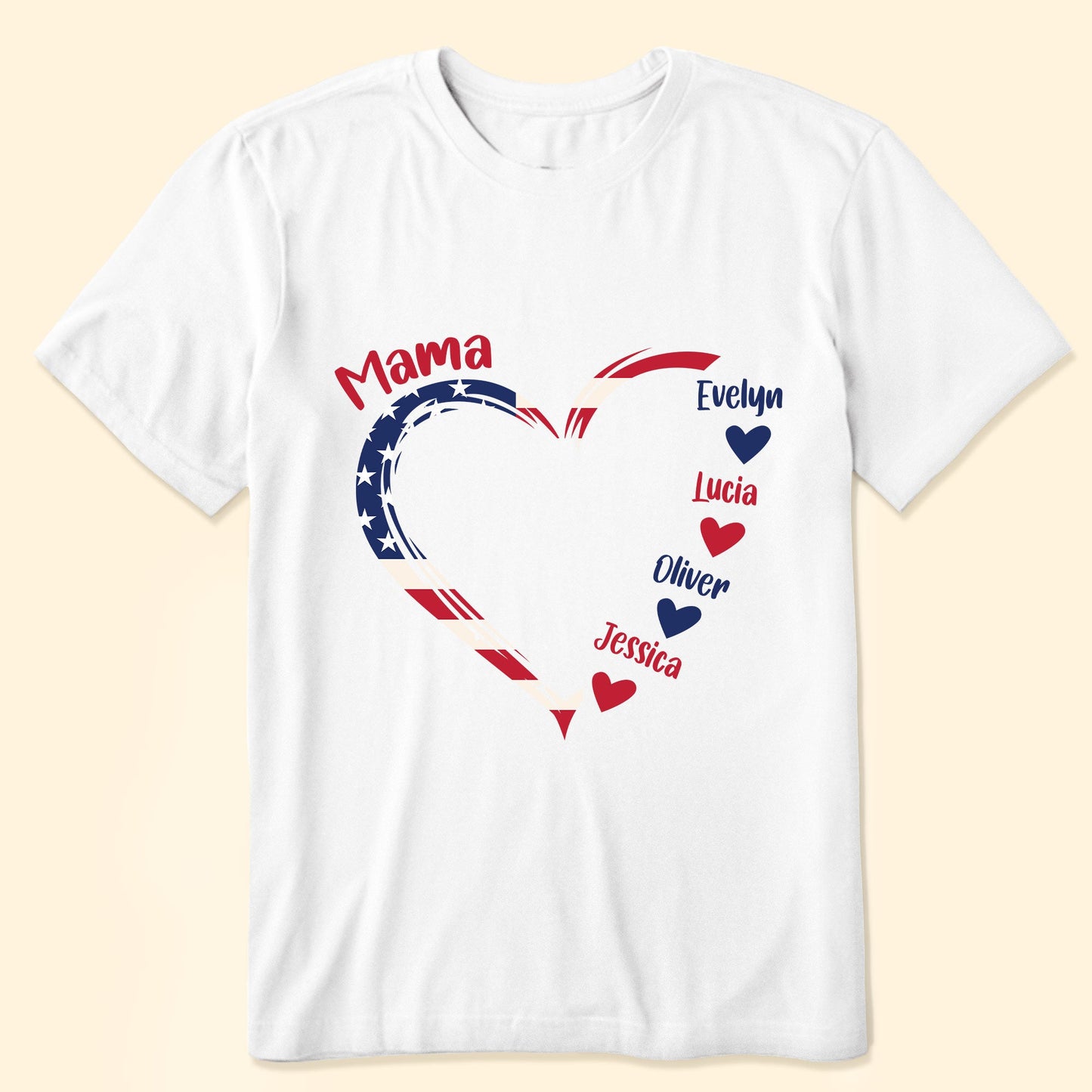 Independence Day 4th Of July Family American Flag - Personalized Shirt