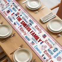 Independence Day - Personalized Table Runner