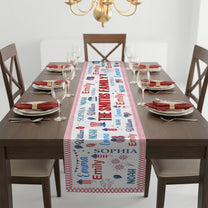 Independence Day - Personalized Table Runner