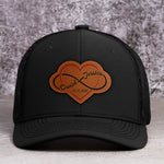 Infinity Love - Personalized Leather Patch Hat