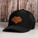 Infinity Love - Personalized Leather Patch Hat