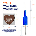 Inhale The Good Sh!t Exhale The Bullsh!t Lotus - Personalized Wine Bottle Wind Chime