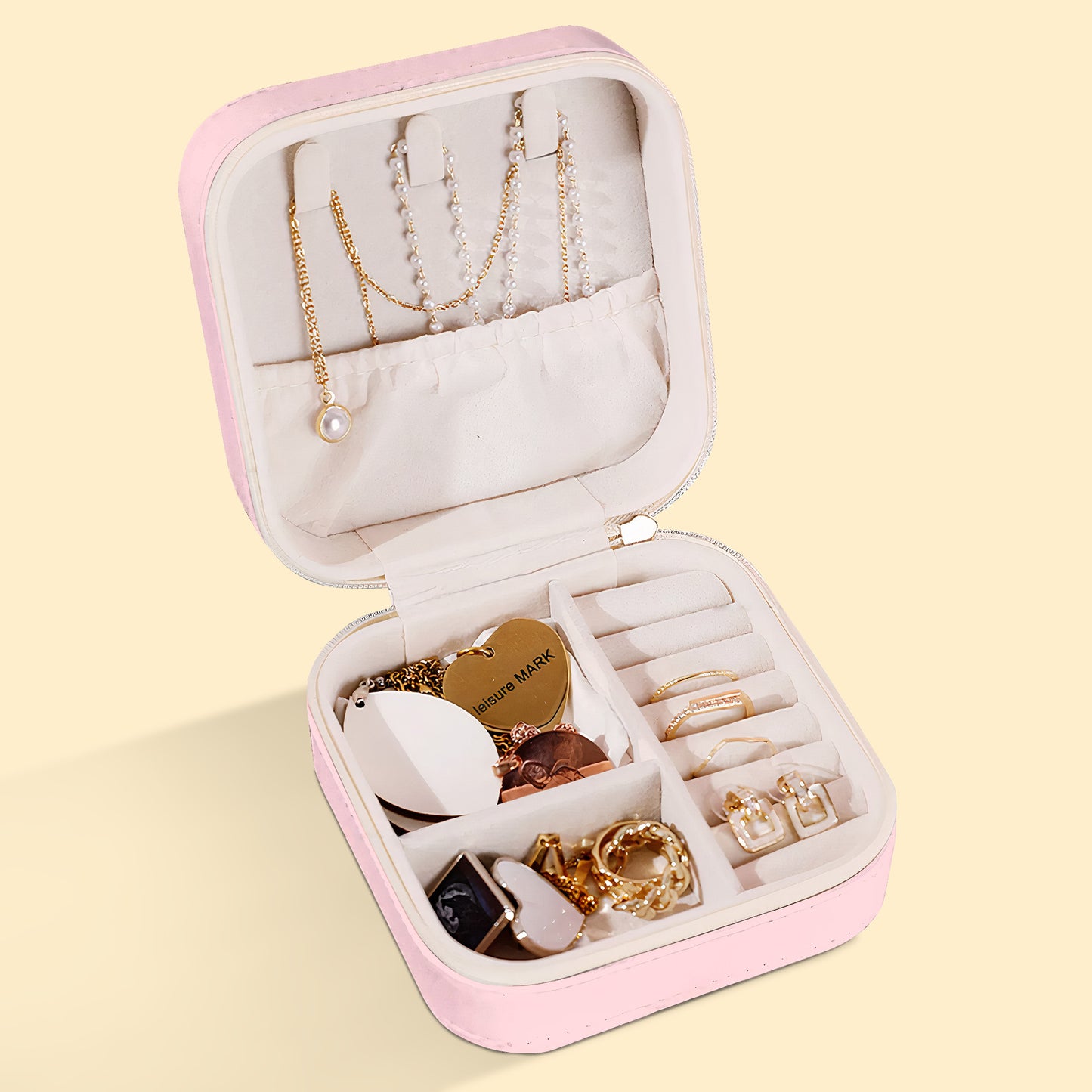 Initial Name With Floral - Personalized Jewelry Box