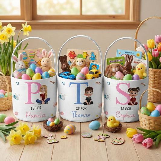 Initial-Name-Cute-Cartoon-Personalized-Easter-Basket-1