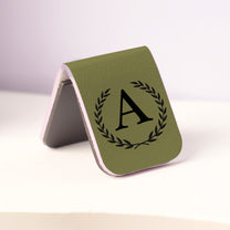 Initials Bookmark Reader Gift For Him, Her - Personalized Leather Magnetic Bookmark