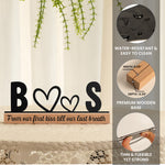 Initials & Heart, Love Forever & Always - Personalized Metal Desk Silhouette Sculpture