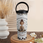 Inner Peace Begins With Four Words - Personalized 30oz Tumbler With Handle