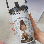 Inner Peace Begins With Four Words - Personalized 30oz Tumbler With Handle