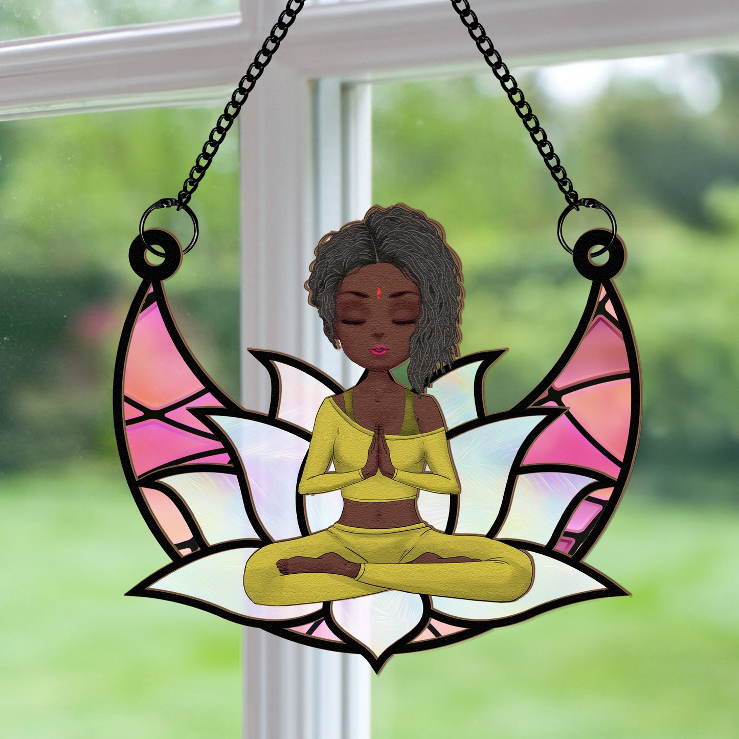 Inner Peace - Personalized Window Hanging Suncatcher Ornament