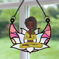 Inner Peace - Personalized Window Hanging Suncatcher Ornament