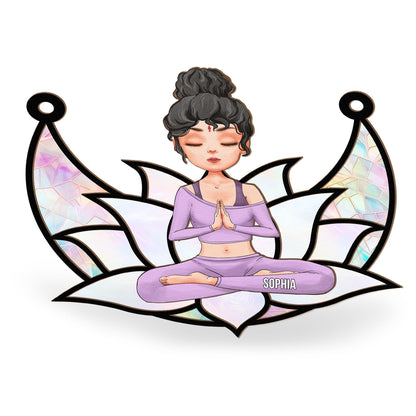 Inner Peace - Personalized Window Hanging Suncatcher Ornament