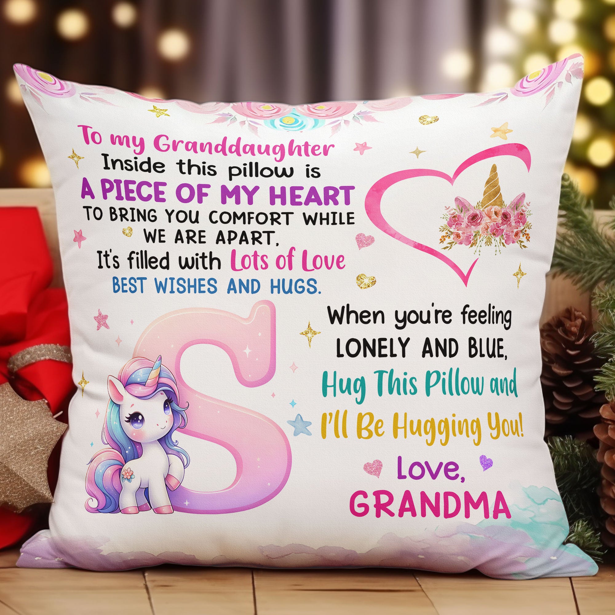 Inside This Pillow Is A Piece Of My Heart - Personalized Pillow (Insert Included)