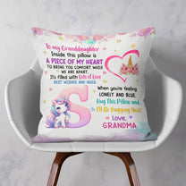 Inside This Pillow Is A Piece Of My Heart - Personalized Pillow (Insert Included)