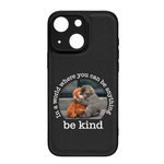 Baby Punch Monkey - Be Kind, Punch The Abandoned Baby Monkey Gift For Animal Lover - Leather Phone Case