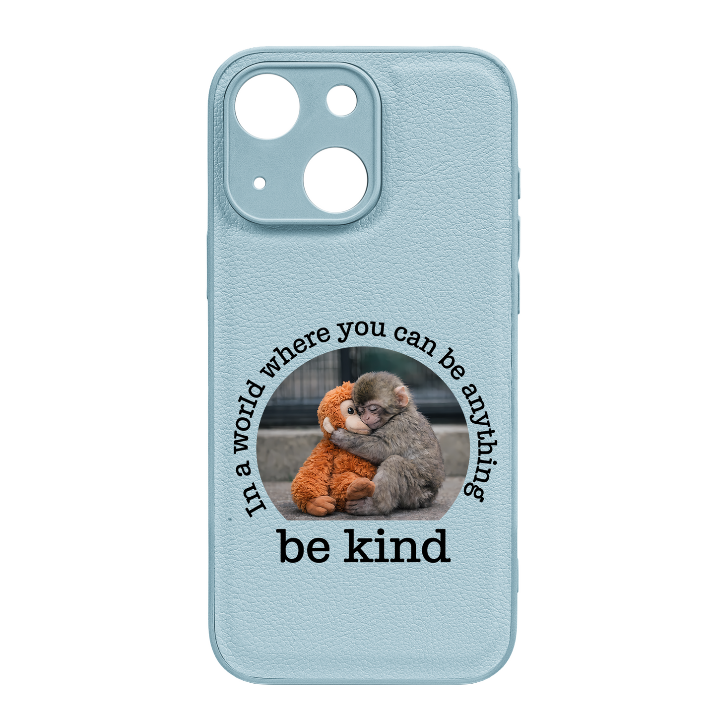 Baby Punch Monkey - Be Kind, Punch The Abandoned Baby Monkey Gift For Animal Lover - Leather Phone Case