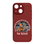 Baby Punch Monkey - Be Kind, Punch The Abandoned Baby Monkey Gift For Animal Lover - Leather Phone Case