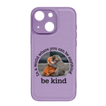 Baby Punch Monkey - Be Kind, Punch The Abandoned Baby Monkey Gift For Animal Lover - Leather Phone Case