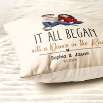 It All Began Couple Gift For Valentine Anniversary - Personalized Pillow (Insert Included)