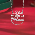 It Takes A Big Heart To Shape Little Minds - Custom Name Necklace
