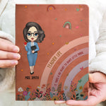 It Takes A Big Heart To Shape Little Minds - Personalized Leather Journal