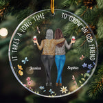 It Takes A Long Time Friends Leopard - Personalized Acrylic Ornament - Gift For Friend