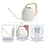 It Takes A Long Time To Grow An Old Friend - Custom Birth Flower Toile De Jouy - Personalized Indoor Watering Can