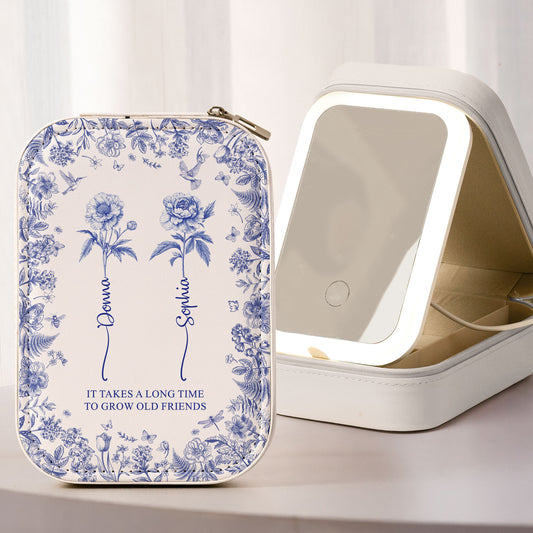 It Takes A Long Time To Grow An Old Friend - Custom Makeup Box With LED Mirror