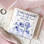 It Takes A Long Time To Grow An Old Friend Toile De Jouy Style - Personalized Jewelry Dish