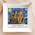 It Takes A Long Time To Grow An Old Friend Van Gogh Art - Personalized Photo Jewelry Dish