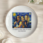 It Takes A Long Time To Grow An Old Friend Van Gogh Art - Personalized Photo Jewelry Dish
