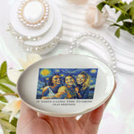 It Takes A Long Time To Grow An Old Friend Van Gogh Art - Personalized Photo Jewelry Dish